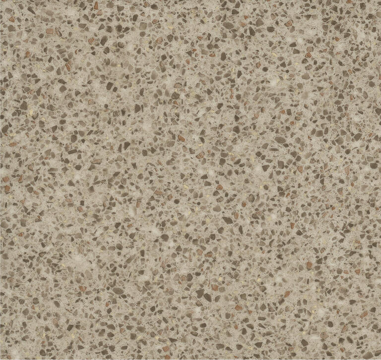 Interface LVT In The Mix Terrazzo PVC / PVC/LVT / 50 cm x 50 cm / Marron, Beige