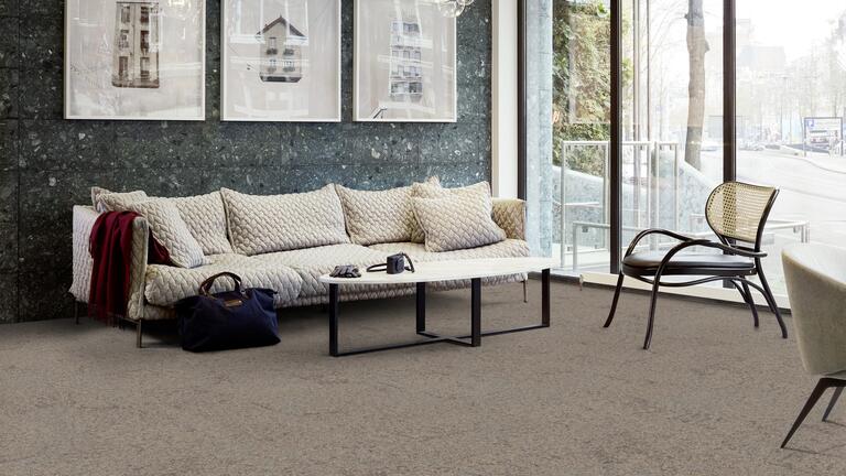 Interface Urban Retreat 102 / Bouclée / 50 cm x 50 cm / Marron, Beige