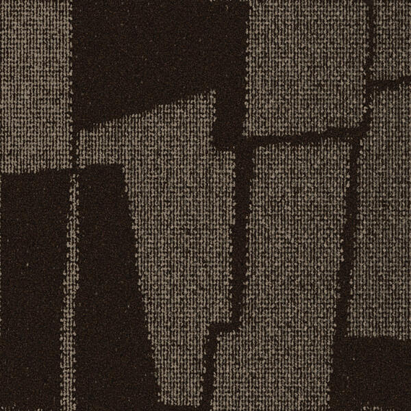 Interface Lutetia / Bouclée / 50 cm x 50 cm / Marron