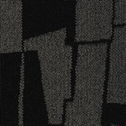 Interface Lutetia / Bouclée / 50 cm x 50 cm / Noir