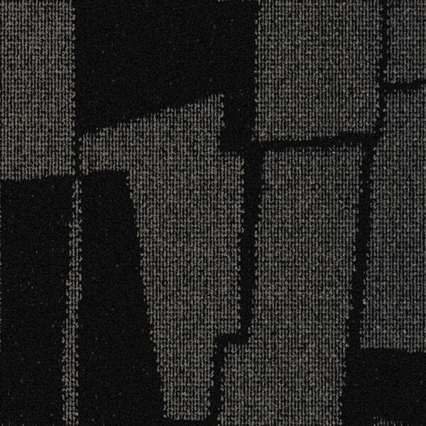 Interface Lutetia / Bouclée / 50 cm x 50 cm / Noir