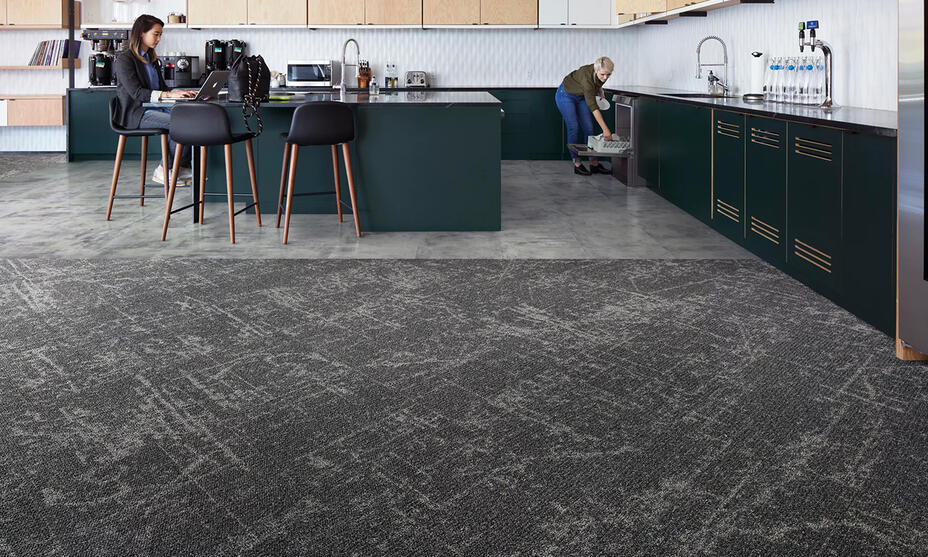 Dalles de moquette cuisine / 