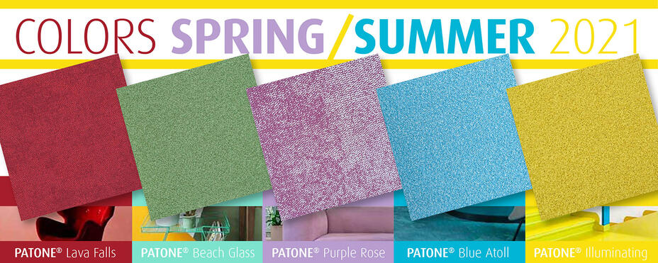 couleurs de printemps et d'été 2021